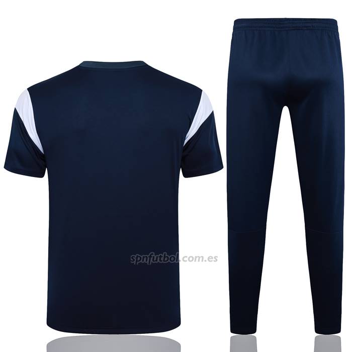 Chandal del Olympique Marsella Manga Corta 2023-2024 Azul